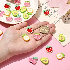 25Pcs 5 Styles Opaque Resin Cabochons&nbsp;RESI-CJ0003-79