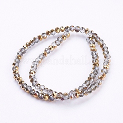 Electroplate Glass Faceted Rondelle Beads Strands&nbsp;LS-EGLA-D020-3x2mm-14