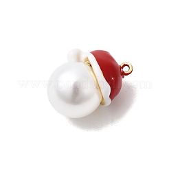 Brass Enamel Pendants&nbsp;KK-L258-10G