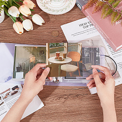 Square PVC Loose Leaf Binder Postcard Phote Album with 50 Pockets Transparent Sleeve Protectors Sets&nbsp;DIY-CP0008-01