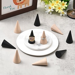 10Pcs 2 Colors Wood Ring Holders&nbsp;AJEW-YW0002-20