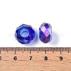 Transparent Glass European Beads&nbsp;GPDL-N005-D14mm-A14