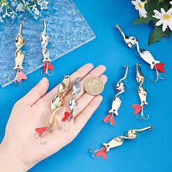 8Pcs 8 Style 201 Stainless Steel Fishing Crankbaits&nbsp;FIND-FH0003-68