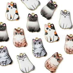 14Pcs 5 Styles Alloy Enamel Pendants&nbsp;ENAM-FS0001-95
