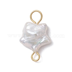 Natural Keshi Pearl Connector Charms&nbsp;PALLOY-JF04243-01