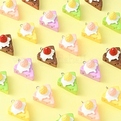 30Pcs 5 Colors Opaque Resin Imitation Food Pendants&nbsp;RESI-CJ0003-45