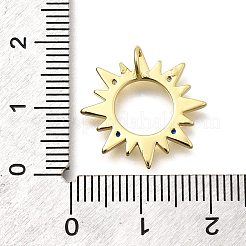 Brass Micro Pave Cubic Zirconia Pendants&nbsp;KK-Z093-02G
