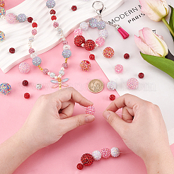 66pcs 11 style Polymer Clay Rhinestone Beads&nbsp;RB-PH0001-29