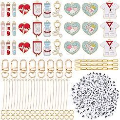 Medical Theme DIY Keychain Making Kits&nbsp;DIY-BM0002-79