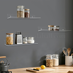 10 Bags Acrylic Wall-Mounted Holder for Small Items&nbsp;ODIS-WA0001-22