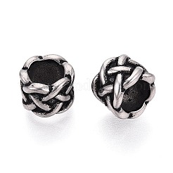 304 Stainless Steel European Style Large Hole Beads&nbsp;STAS-T072-99AS