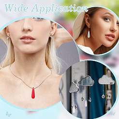 120Pcs 12 Colors Transparent Resin Pendants&nbsp;RESI-ME0001-44