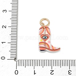Spray Painted Brass Pendants&nbsp;KK-CBAEB58-06C