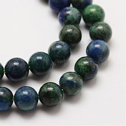 Natural Chrysocolla and Lapis Lazuli Beads Strands&nbsp;G-P281-03-4mm