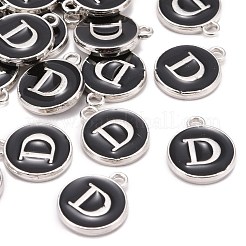 Platinum Plated Alloy Charms&nbsp;X-ENAM-S118-02D-P