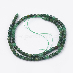 Natural African Jade Beads Strands&nbsp;G-F560-4mm-B01