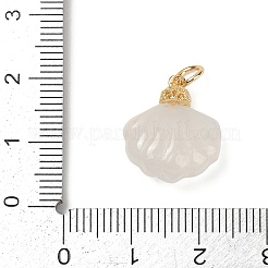 Natural White Agate Pendants&nbsp;KK-Z094-04G-02