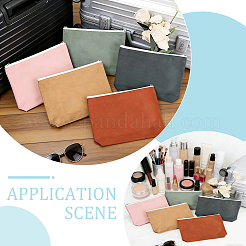 5Pcs 5 Colors Cloth Zipper Jewelry Bag Gift Pouches&nbsp;ABAG-WH0077-11A