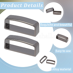 6Pcs Alloy Loop Keepers&nbsp;FIND-GF0009-13B