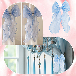 4Pcs Gauze Bowknot Curtain Tiebacks&nbsp;AJEW-HY0003-53B