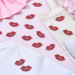 20Pcs Glass Rhinestone Sew on Patches&nbsp;PATC-PH0001-69