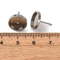 201 Stainless Steel Stud Earring Findings&nbsp;STAS-D379-10D-P