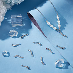 16Pcs 304 Stainless Steel Pendants&nbsp;STAS-UN0045-80