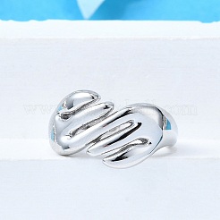 Brass Cuff Rings for Women&nbsp;RJEW-G347-07P