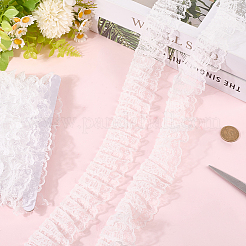 10M Double Layer Polyester Flower Lace Trim Ribbon&nbsp;OCOR-GF0004-58A