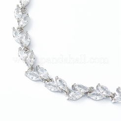 Brass Charm Bracelets&nbsp;BJEW-B010-01P