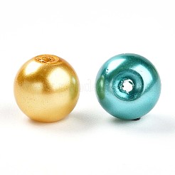 Baking Paint Pearlized Glass Pearl Beads&nbsp;HY-Q003-8mm-M01