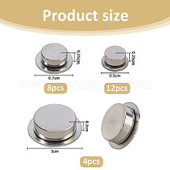 24Pcs 3 Styles Brass 3D Nail Art Rotary Bearing for Nail Art Designs&nbsp;MRMJ-FH0001-58A
