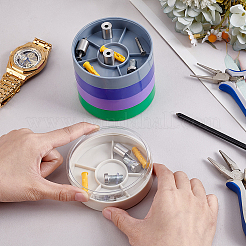5-Tier Plastic Screw Together Stacking Jars for Watch Parts&nbsp;CON-WH0115-17