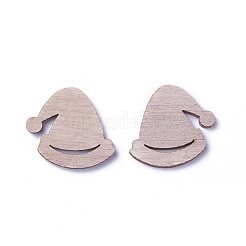 Undyed Wood Pendants & Beads & Cabochons&nbsp;WOOD-I004-37