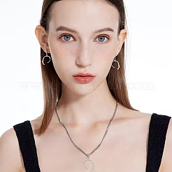 12Pcs 3 Colors 304 Stainless Steel Pendants&nbsp;STAS-UN0046-31
