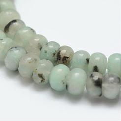 Natural Sesame Jasper/Kiwi Jasper Beads Strands&nbsp;G-G665-03-6x4mm
