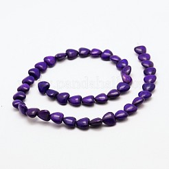 Heart Synthetic Turquoise Beads Strands&nbsp;X-TURQ-I019-12mm-03
