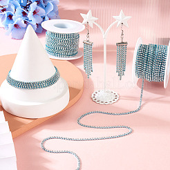 2 Roll Electrophoresis Iron Rhinestone Strass Chains&nbsp;CHC-TA0001-38B