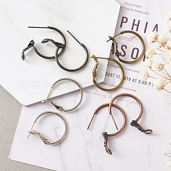 Brass Hoop Earrings&nbsp;KK-CD0001-10