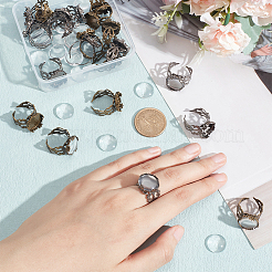 DIY Blank Dome Ring Making Kit&nbsp;DIY-NB0008-15