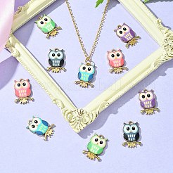 10Pcs 5 Colors Printed Alloy Pendants&nbsp;FIND-YW0004-46B