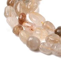 Natural Rutilated Quartz Beads Strands&nbsp;G-Z126-A02