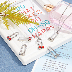 24Pcs 2 Colors 304 Stainless Steel Pendants&nbsp;STAS-UN0021-24P
