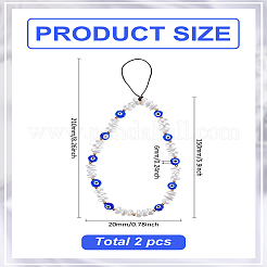 2Pcs Acrylic Mobile Straps&nbsp;HJEW-LP0001-06