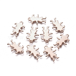 201 Stainless Steel Charms&nbsp;STAS-E484-02RG