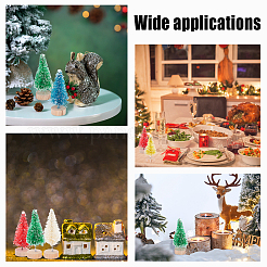 Christmas Tree Plastic Home Ornaments&nbsp;DJEW-WH0015-04