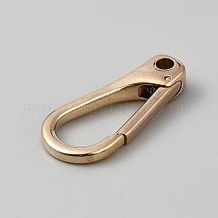 Brass Keychain Clasps&nbsp;FIND-WH0366-080G