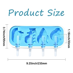 Car Rocket Ship Silicone Ice Cream Mold&nbsp;ST-CJ0043-080