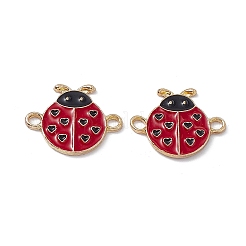 Alloy FireBrick Enamel Connector Charms&nbsp;FIND-A024-07G