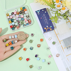 96Pcs 16 Colors Handmade Porcelain Ceramic Beads&nbsp;PORC-SC0001-52